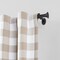 Threadmade Home Shaker Curtain Rod, Wrought Iron - 48"W x 86"L